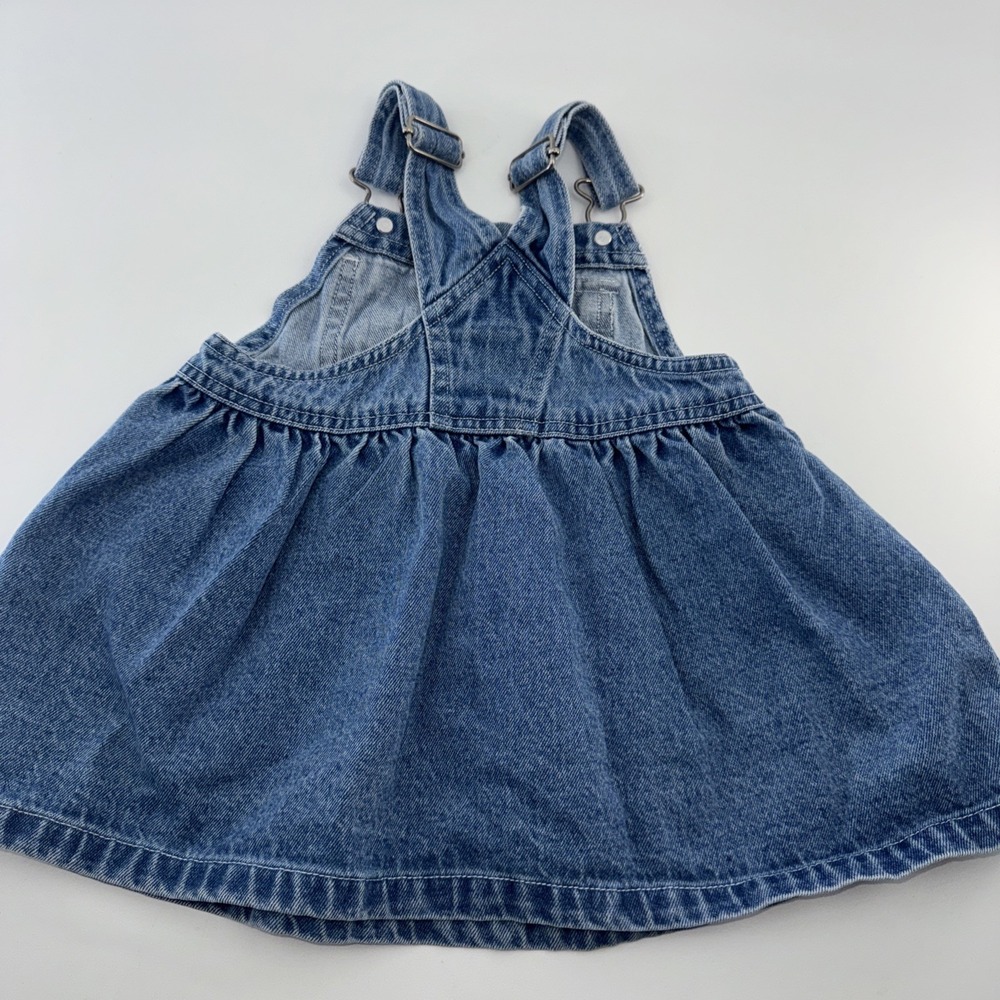 Vintage Denim Arizona Jumper 12 Mo Teddy Bear Buckle Light Blue Baby Toddler - Picture 5 of 8